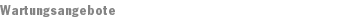 Wartungsangebote