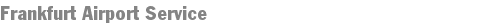 Frankfurt Airport Service